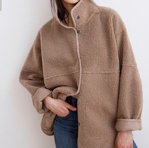 Albany Reversible Lux Sherpa Mock Neck Coat